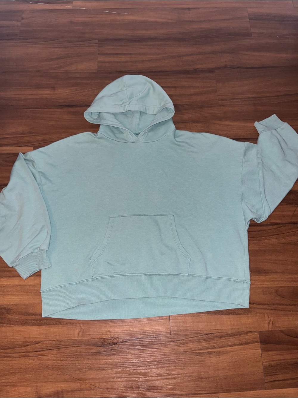 American Eagle Boxy Cropped Hoodie - Size S